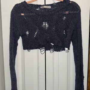 Zara Charcoal Knit Sweater